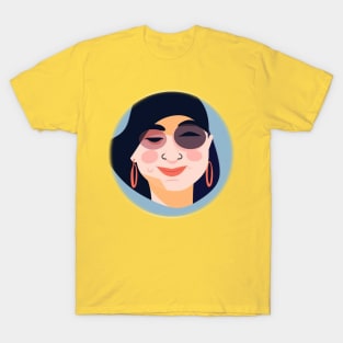 Abstraction smiling face T-Shirt